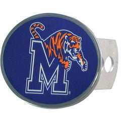 Memphis Tigers Oval Metal Hitch Cover Class II and III - Siskiyou Buckle