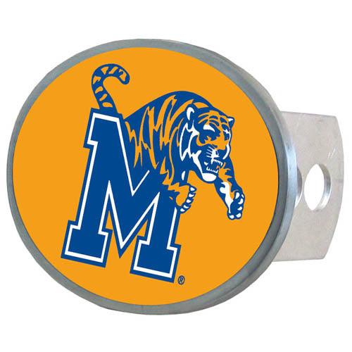 Memphis Tigers Oval Metal Hitch Cover Class II and III - Flyclothing LLC