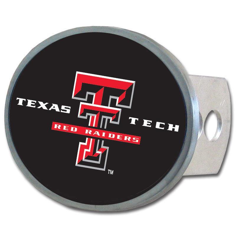 Texas Tech Raiders Oval Metal Hitch Cover Class II and III - Siskiyou Buckle