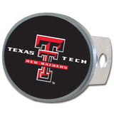 Texas Tech Raiders Oval Metal Hitch Cover Class II and III - Siskiyou Buckle