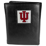 Indiana Hoosiers Deluxe Leather Tri-fold Wallet - Siskiyou Buckle