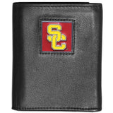USC Trojans Deluxe Leather Tri-fold Wallet - Siskiyou Buckle