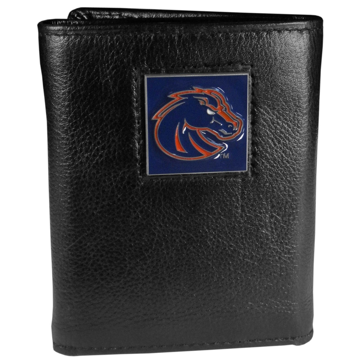 Boise St. Broncos Deluxe Leather Tri-fold Wallet Packaged in Gift Box - Flyclothing LLC