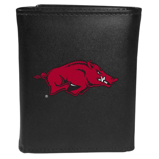 Arkansas Razorbacks Tri-fold Wallet Large Logo - Siskiyou Buckle