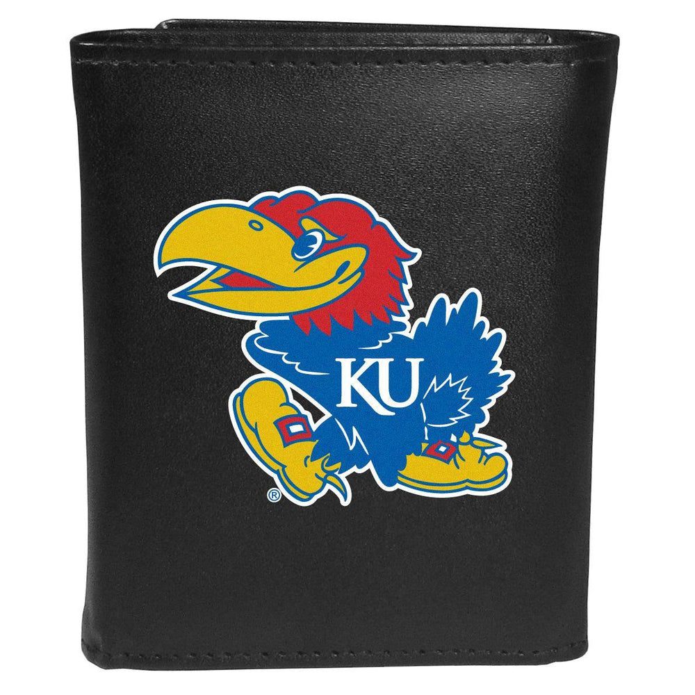 Kansas Jayhawks Tri-fold Wallet Large Logo - Siskiyou Buckle