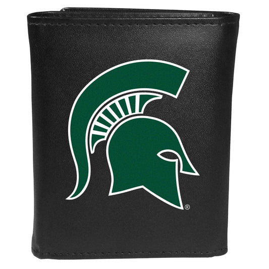 Michigan St. Spartans Tri-fold Wallet Large Logo - Flyclothing LLC