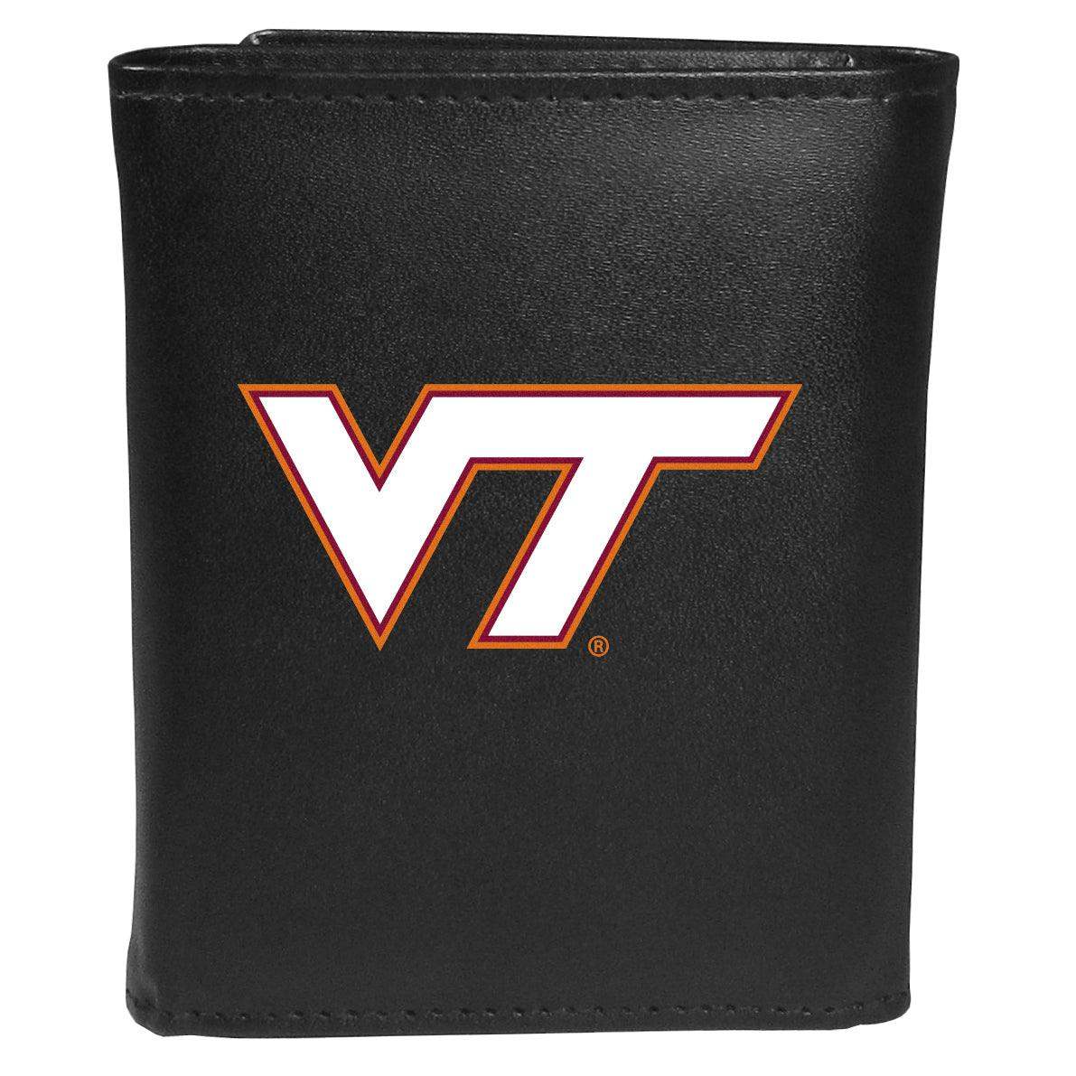 Virginia Tech Hokies Tri-fold Wallet Large Logo - Siskiyou Buckle - Flyclothing LLC