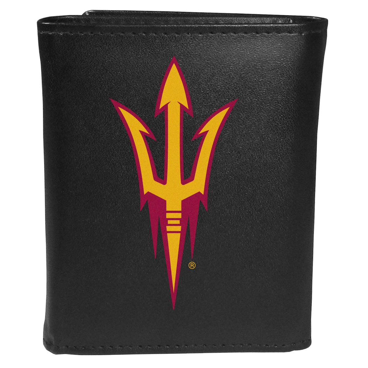 Arizona St. Sun Devils Tri-fold Wallet Large Logo - Flyclothing LLC