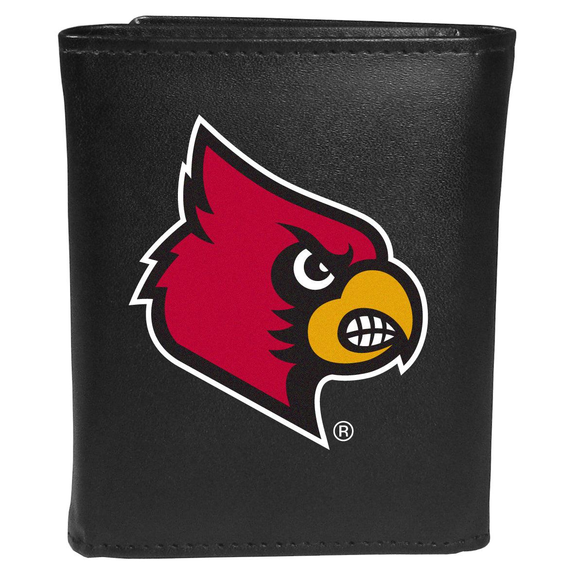 Louisville Cardinals Tri-fold Wallet Large Logo - Flyclothing LLC