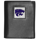 Kansas St. Wildcats Leather Tri-fold Wallet - Siskiyou Buckle