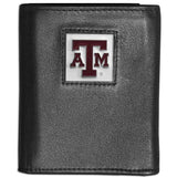 Texas A & M Aggies Leather Tri-fold Wallet - Siskiyou Buckle