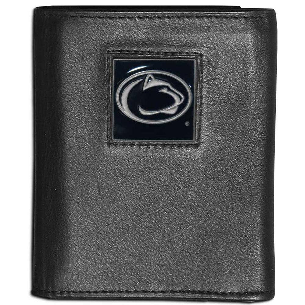 Penn St. Nittany Lions Leather Tri-fold Wallet - Siskiyou Buckle