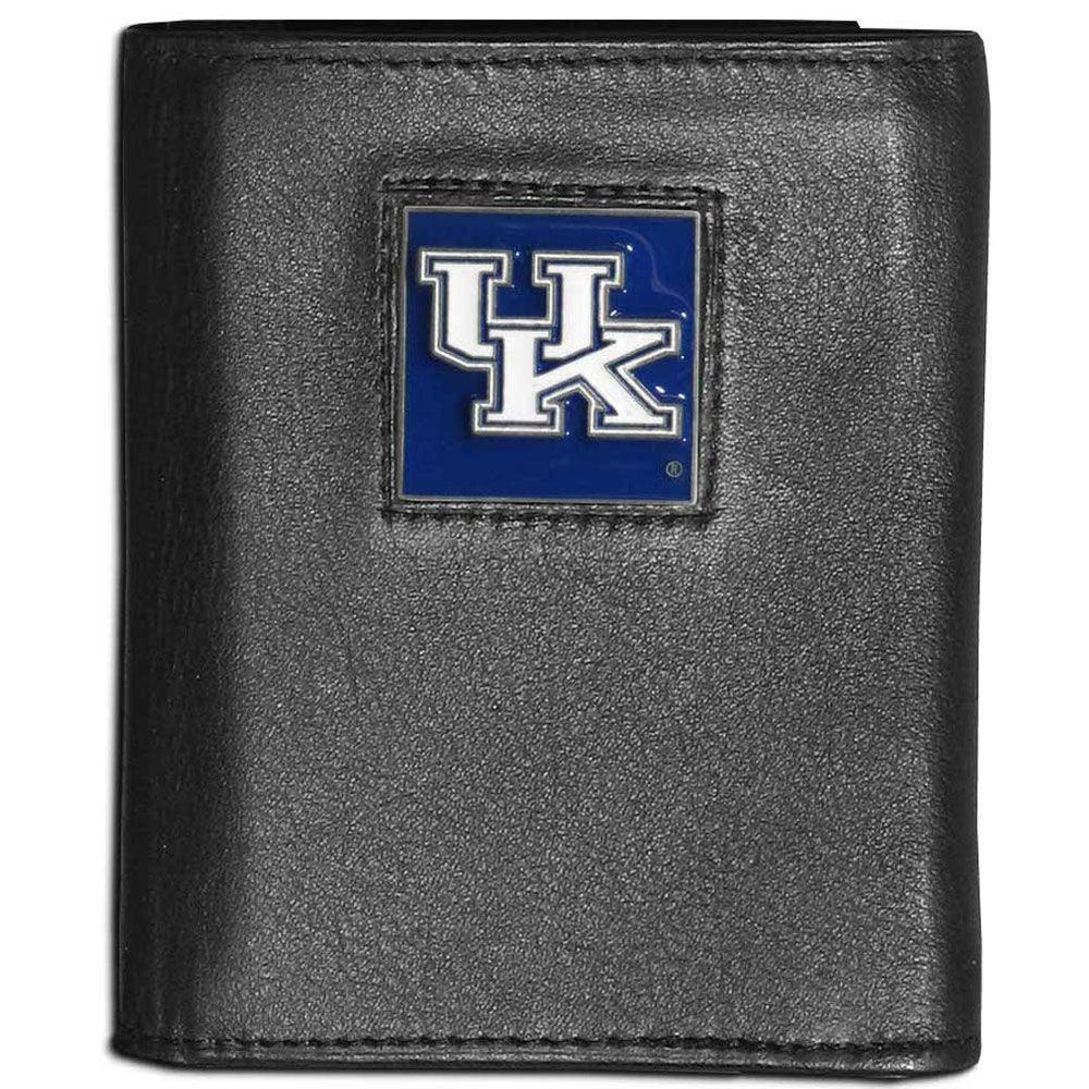 Kentucky Wildcats Leather Tri-fold Wallet - Siskiyou Buckle