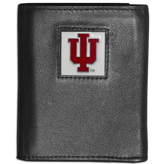 Indiana Hoosiers Leather Tri-fold Wallet - Flyclothing LLC