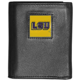 LSU Tigers Leather Tri-fold Wallet - Siskiyou Buckle