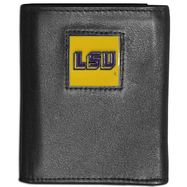 Louisville Cardinals Crazy Horse Genuine Leather Trifold Wallet
