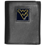 W. Virginia Mountaineers Leather Tri-fold Wallet - Siskiyou Buckle