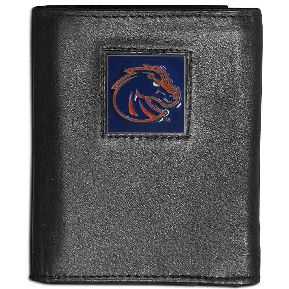 Boise St. Broncos Leather Tri-fold Wallet - Siskiyou Buckle