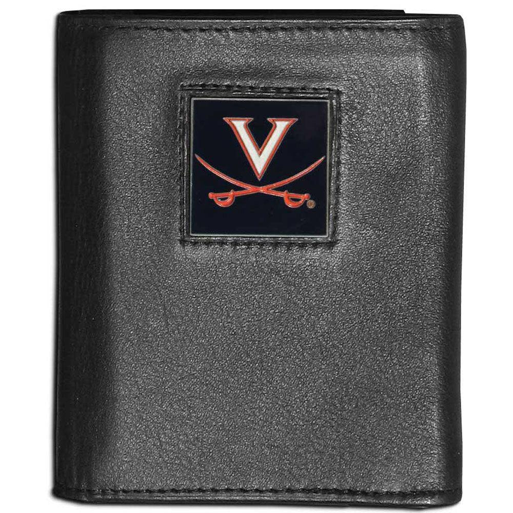 Virginia Cavaliers Leather Tri-fold Wallet - Siskiyou Buckle