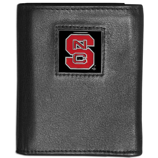 N. Carolina St. Wolfpack Leather Tri-fold Wallet - Flyclothing LLC