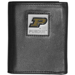 Purdue Boilermakers Leather Tri-fold Wallet - Flyclothing LLC