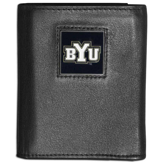 BYU Cougars Leather Tri-fold Wallet - Siskiyou Buckle