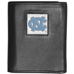 N. Carolina Tar Heels Leather Tri-fold Wallet - Flyclothing LLC
