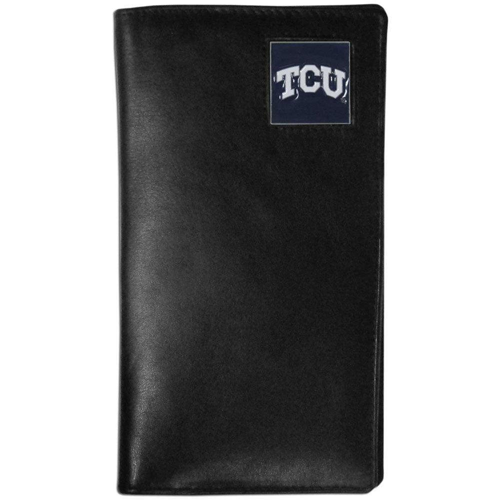 TCU Horned Frogs Leather Tall Wallet - Siskiyou Buckle