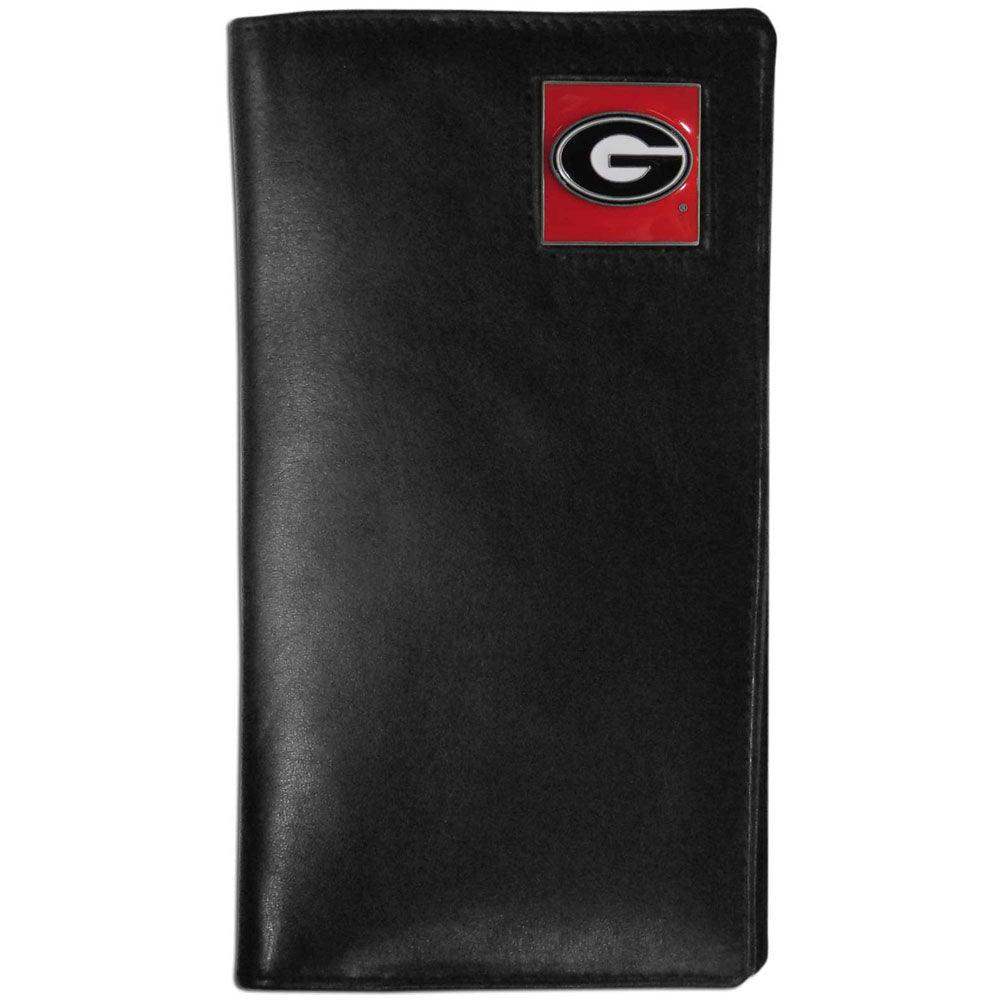 Georgia Bulldogs Leather Tall Wallet - Siskiyou Buckle - Flyclothing LLC