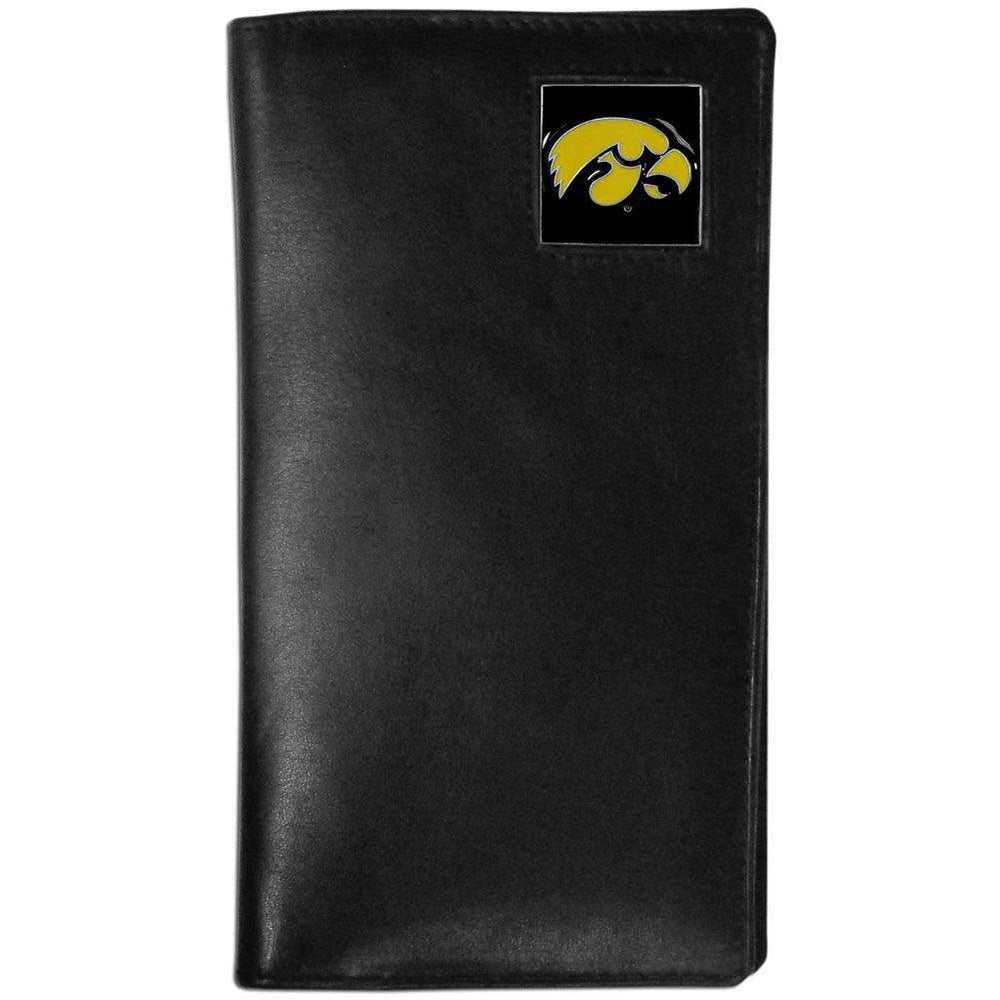 Iowa Hawkeyes Leather Tall Wallet - Siskiyou Buckle