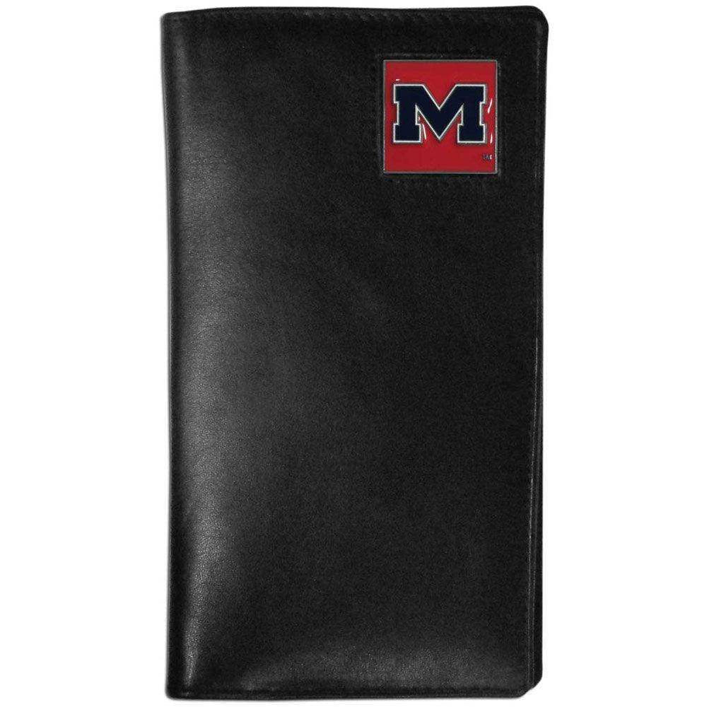 Mississippi Rebels Leather Tall Wallet - Siskiyou Buckle