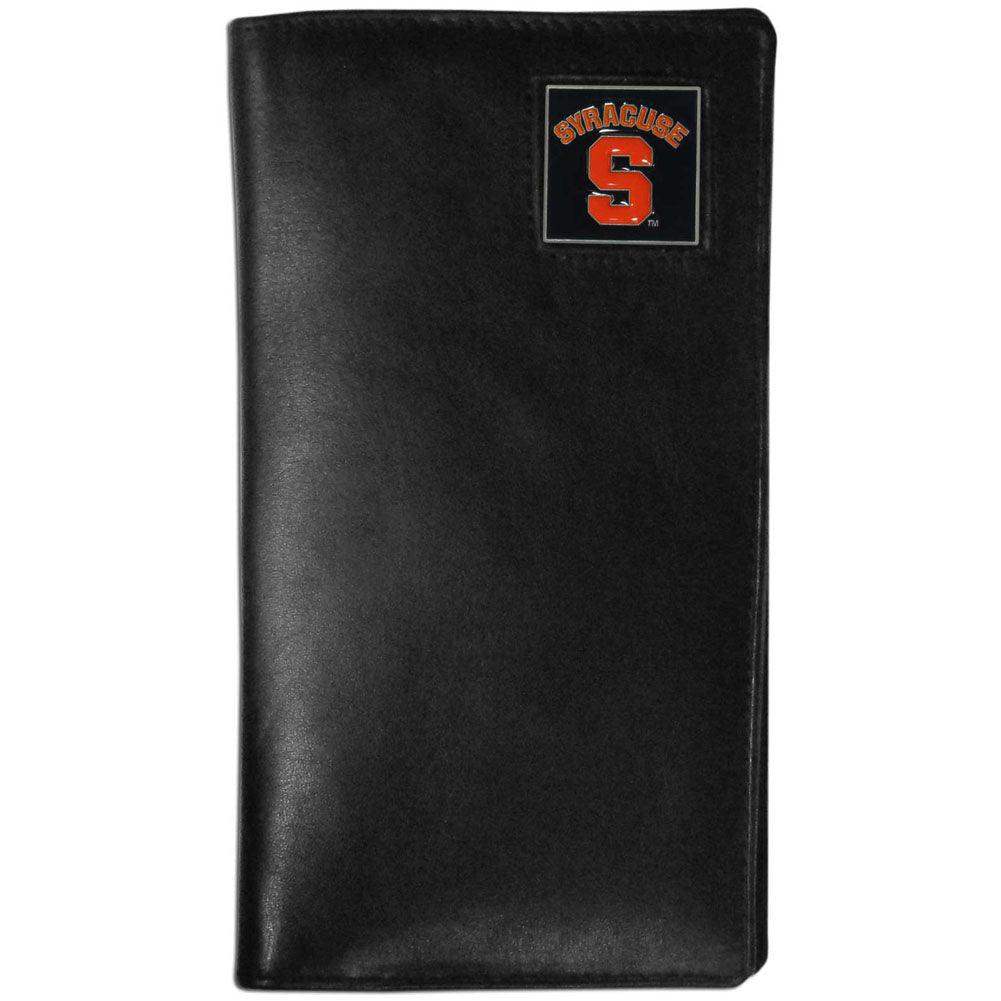 Syracuse Orange Leather Tall Wallet - Siskiyou Buckle - Flyclothing LLC