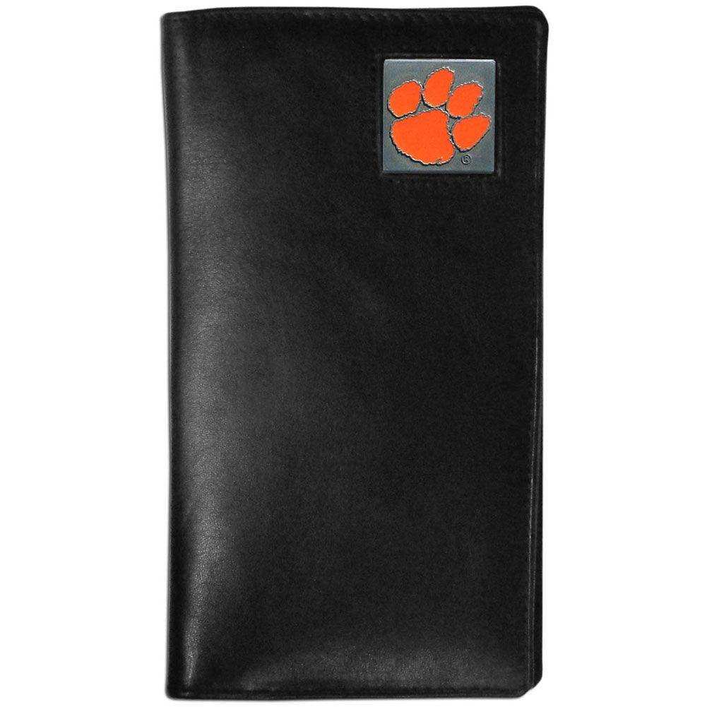 Clemson Tigers Leather Tall Wallet - Siskiyou Buckle - Flyclothing LLC