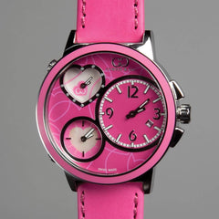 Curtis & Co Big Time Love Pink 50MM Watch - Flyclothing LLC