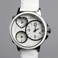 Curtis & Co BIG TIME LOVE (50mm) WHITE DIAL / STAINLESS STEEL CASE Watch - Curtis and Co Watches