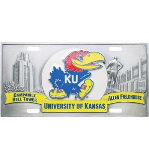 Kansas Jayhawks Collector's License Plate - Siskiyou Buckle