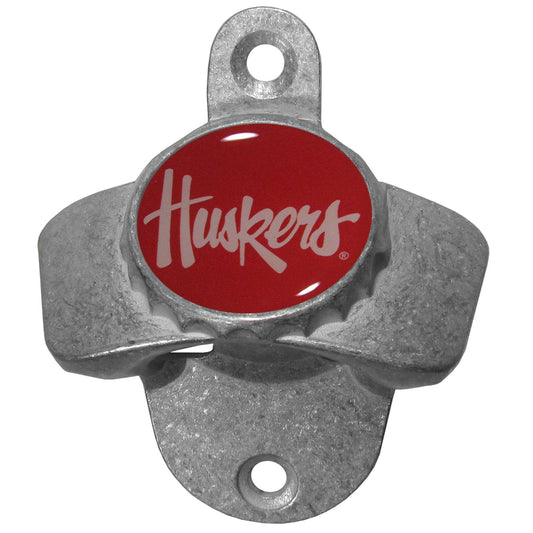 Nebraska Cornhuskers Wall Mounted Bottle Opener - Siskiyou Buckle