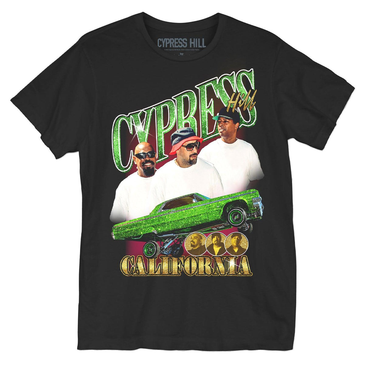 Cypress Hill Classic 90's Men's Black Crew T Shirt - Flyclothing LLC