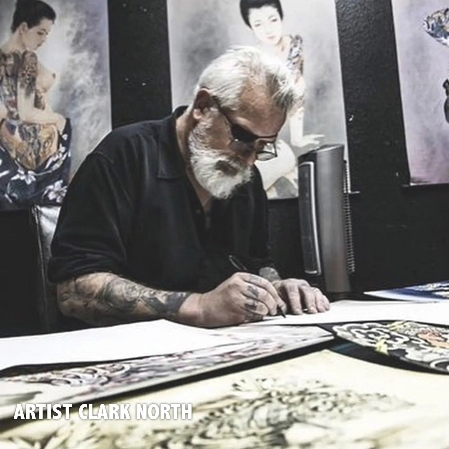 Clark North Benevolent Serpent 12 x 18 Art Print - Clark North - Flyclothing LLC