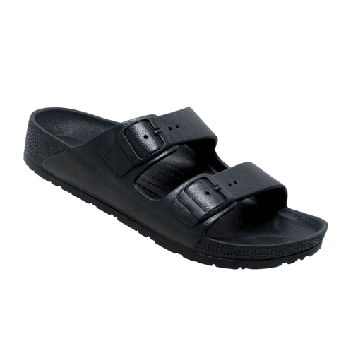 Men's Two Band Sandals Black - Tecs