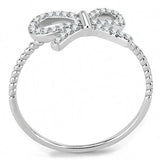Alamode High polished (no plating) Stainless Steel Ring with AAA Grade CZ in Clear - Alamode - Flyclothing LLC
