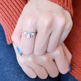 Alamode High polished (no plating) Stainless Steel Ring with AAA Grade CZ in Clear - Alamode - Flyclothing LLC