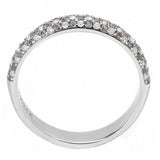 Alamode High polished (no plating) Stainless Steel Ring with AAA Grade CZ in Multi Color - Alamode - Flyclothing LLC