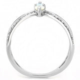 Alamode High polished (no plating) Stainless Steel Ring with AAA Grade CZ in Multi Color - Alamode - Flyclothing LLC