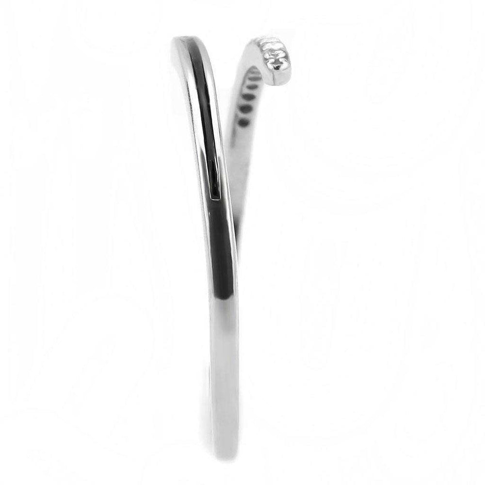 Alamode No Plating Stainless Steel Ring with Epoxy in Jet - Alamode - Flyclothing LLC