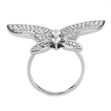 Alamode High polished (no plating) Stainless Steel Ring with AAA Grade CZ in Clear - Alamode - Flyclothing LLC