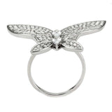 Alamode High polished (no plating) Stainless Steel Ring with AAA Grade CZ in Clear - Alamode - Flyclothing LLC
