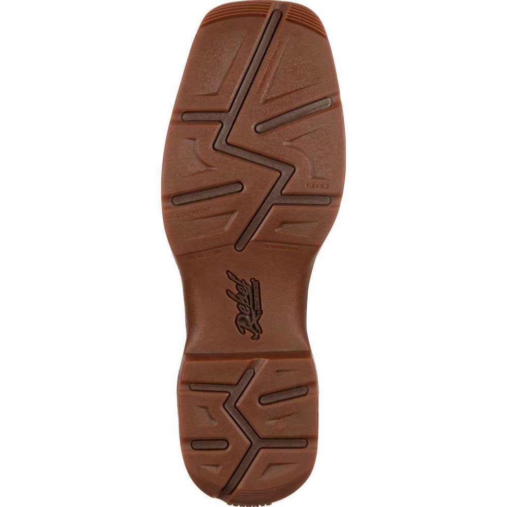 Rebel™ by Durango® Brown Pull-On Western Boot - Durango - Flyclothing LLC