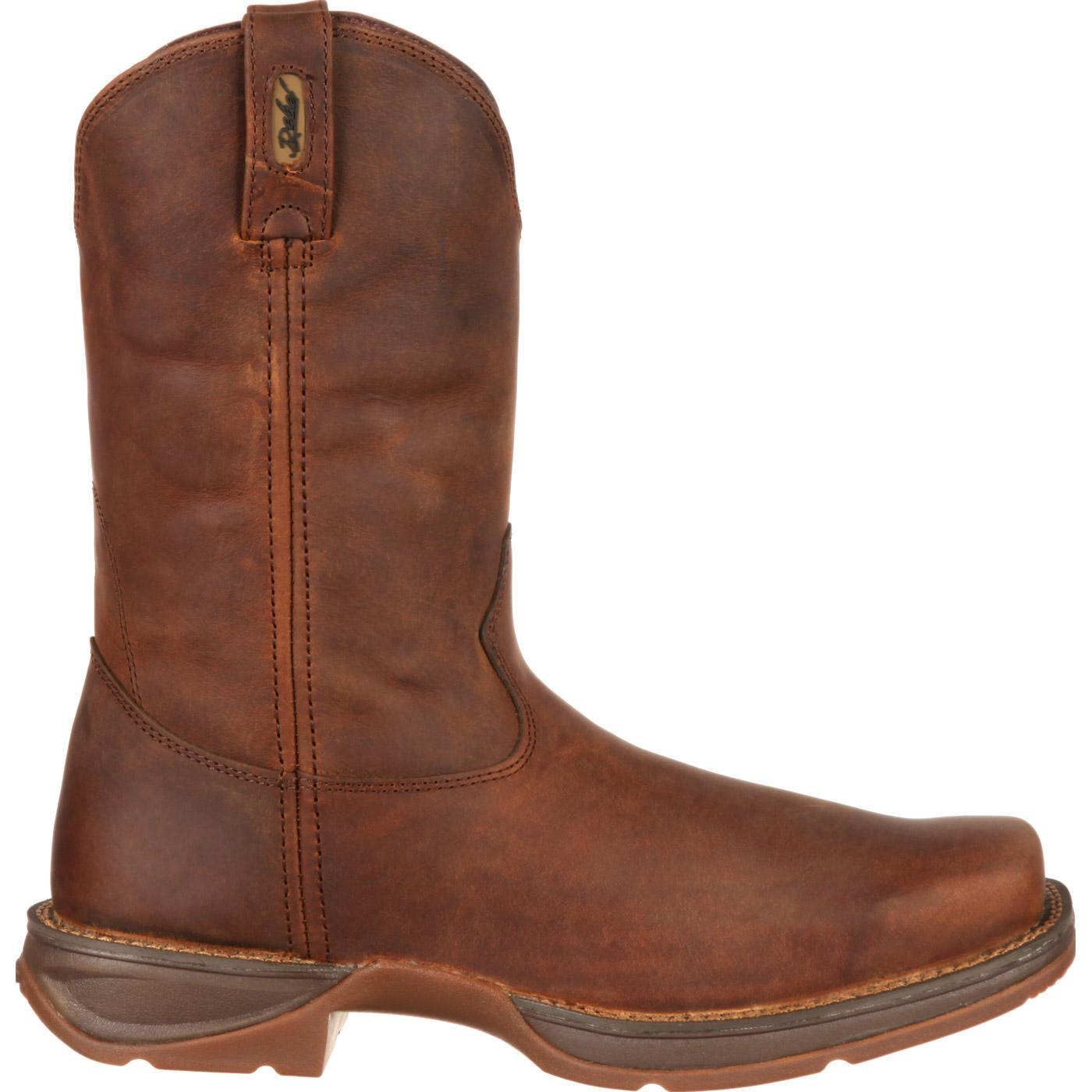 Rebel™ by Durango® Brown Pull-On Western Boot - Flyclothing LLC