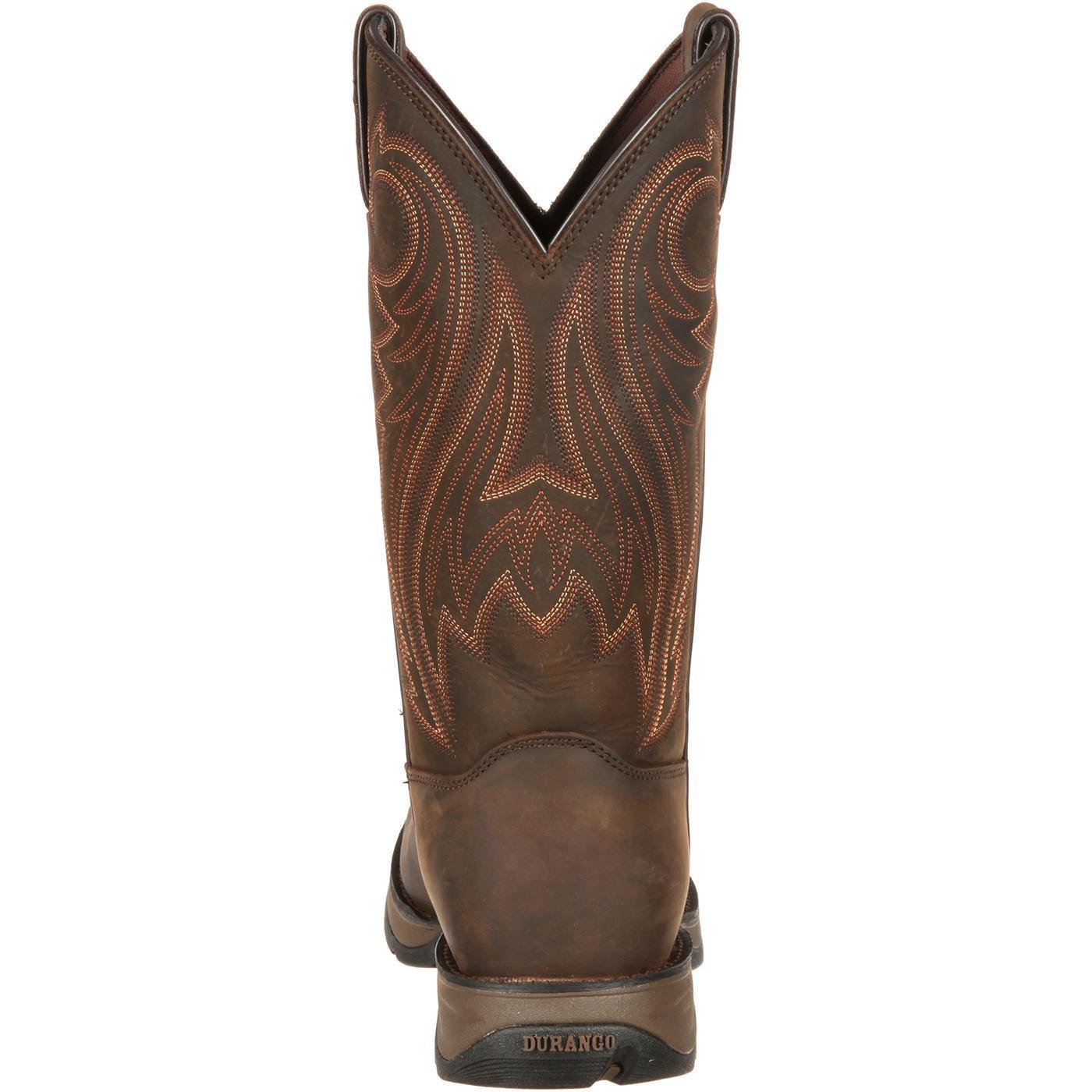 Rebel™ by Durango® Chocolate Pull-On Western Boot - Flyclothing LLC